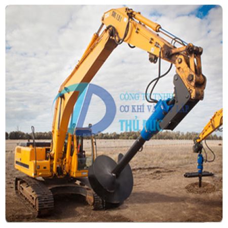 Máy khoan đất thủy lực sử dụng trong khoan dẫn ép cọc