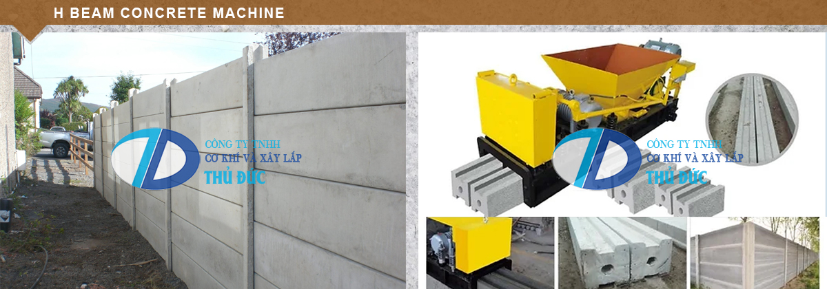 H beam concrete machine