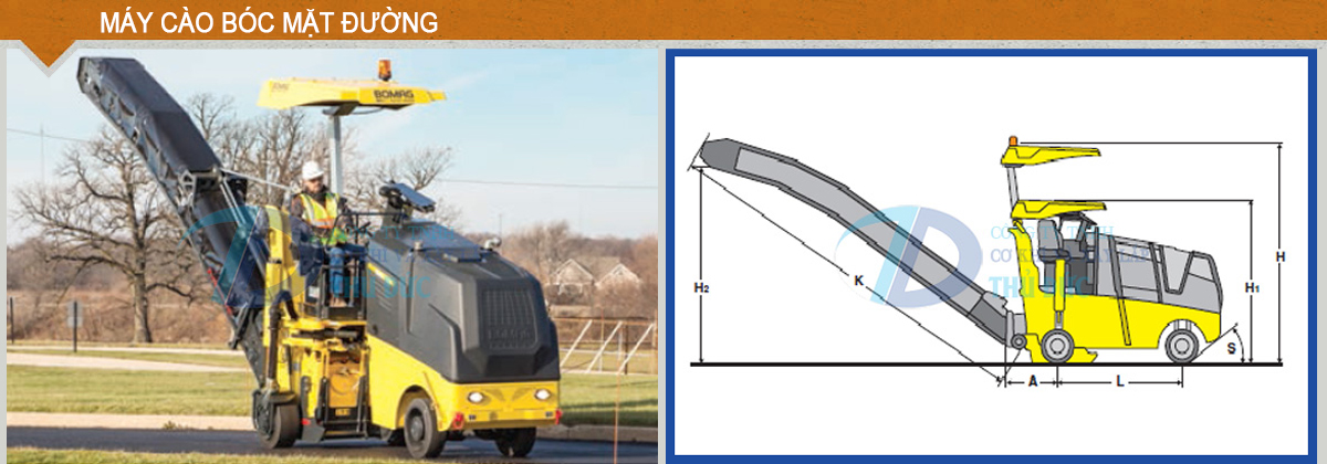 Máy cào bóc mặt đường
