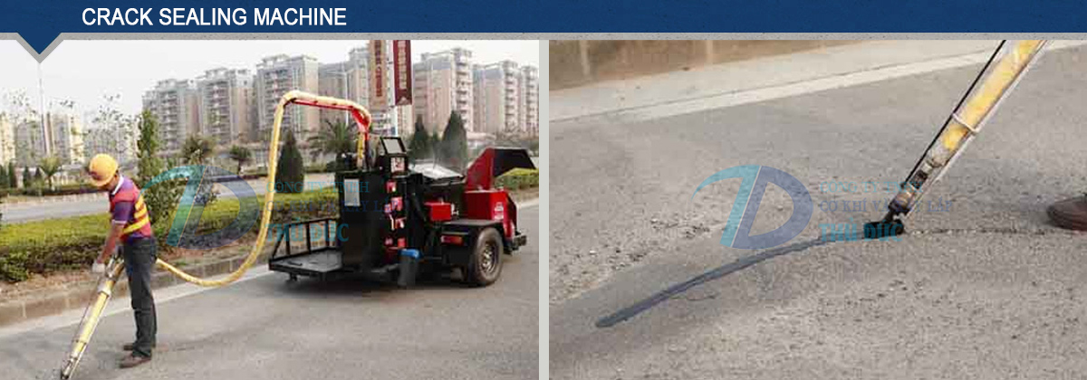 Crack sealing machine