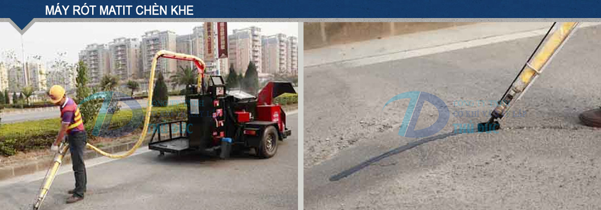 Máy rót matit chèn khe