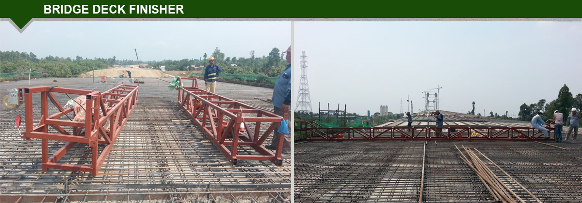Bridge deck Finisher